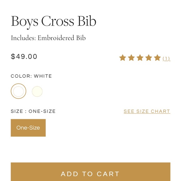 Baby Beau and Belle Cross Bib - Picture 2 of 6